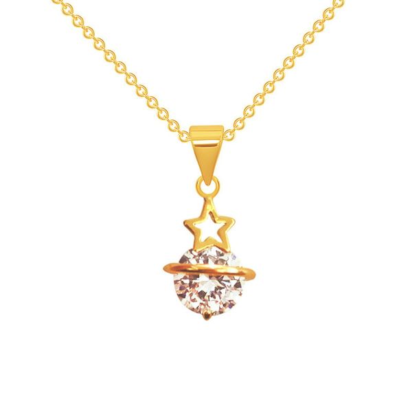 

3d universe sky sun stars earth zircon nimble lucky love heart mother's day pendant necklace valentine's day family friends woman, Silver