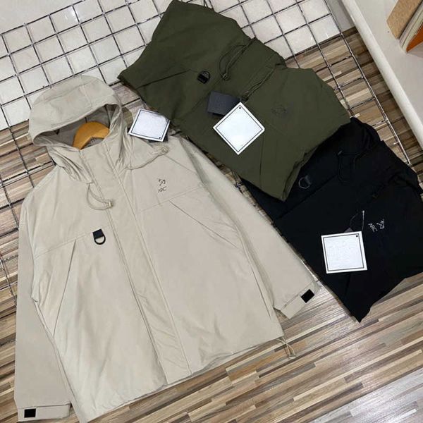 

original luxury brand arc designer jacket men women outdoor windproof waterproof beta series cardigan coat hooded sweatshirt windbreaker ove, Black;brown