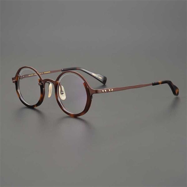 

sunglasses 2023 new limited japanese round designer's hand-made irregular shape eyeglass is unique and the artistic frame can be matche, White;black