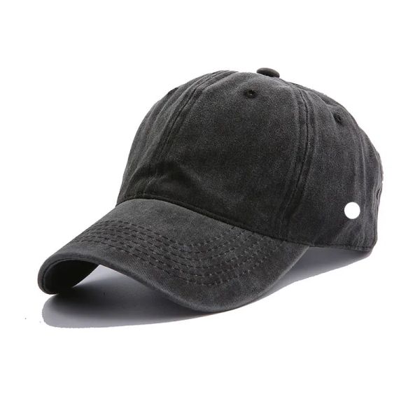 

ll outdoor baseball hats yoga visors retro ball caps canvas leisure fashion sun hat for sport cap strapback hat, Black;white