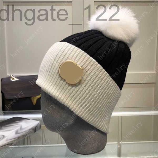 

designer brand designer beanie wool knitted beanies for couples women fitted hat men winter cap fashion street hats caps 4 color 02vl, Blue;gray