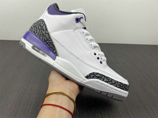 

2023 basketball shoes jumpman 3 dark iris white black court purple cement grey iii fashion sport chaussures sneakers