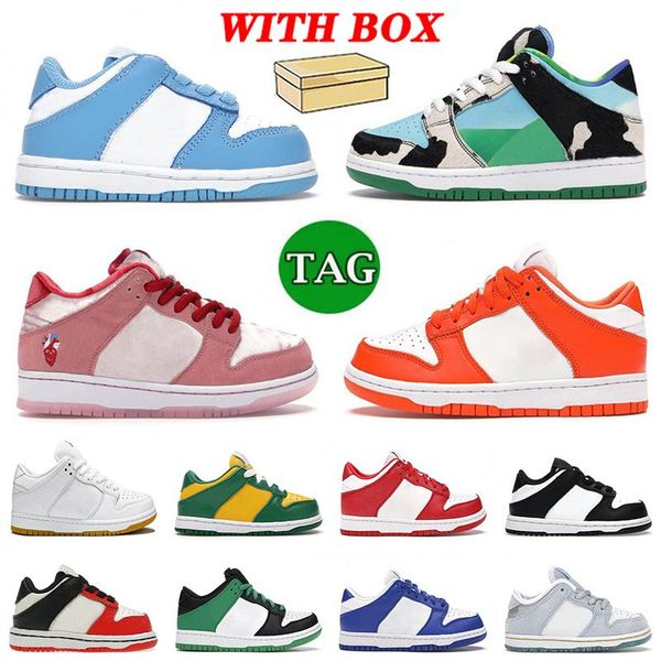 

kids shoes designer sneakers unc chunky strangelove syracuse black white panda boys girls baby youth toddlers trainers outdoor jogging with