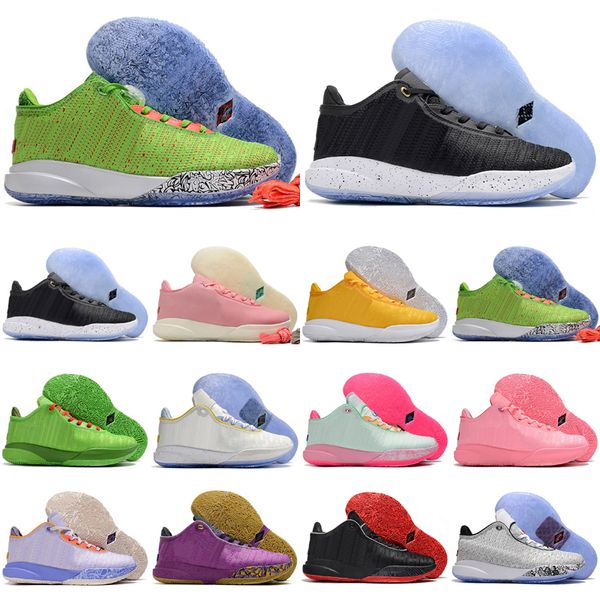

mens women basketball shoes lebrons 20 xx nxxt gen i promise grinch vivid purple south beach time machine 2023 sports trainers sneakers size