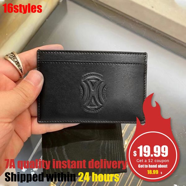 

wholesale luxury classic credit card slot card holder wallets lady coin purse key luxurys designer fashion genuine leather womens mini purse, Brown;gray