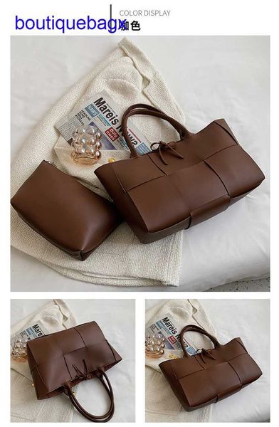 

luxury bottegss venetss arco evening bags online store korean women's bag woven style hand 2023 new medium texture single shoulder with