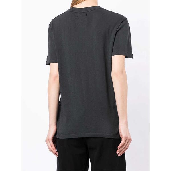 

anine bing 23ss women designer t shirt letter print crew fashion neck tees, White