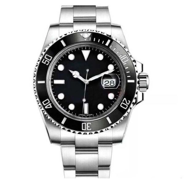 

luxury watch new ceramic bezel 2813 mechanical automatic movement mens stainless steel fashion men sports self-wind watches wristwatches men, Slivery;black