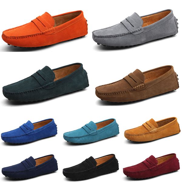 

men casual shoes espadrilles triple black navy brown wine red taupe green sky blue burgundy mens sneakers outdoor jogging walking size 40-45