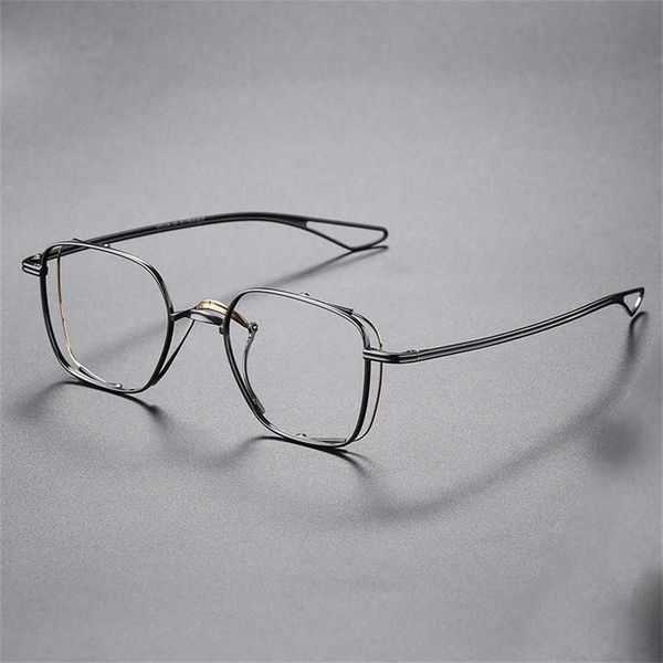 

sunglasses 2023 new pure personalized designer hand dita same titanium fashion spectacle frame, White;black