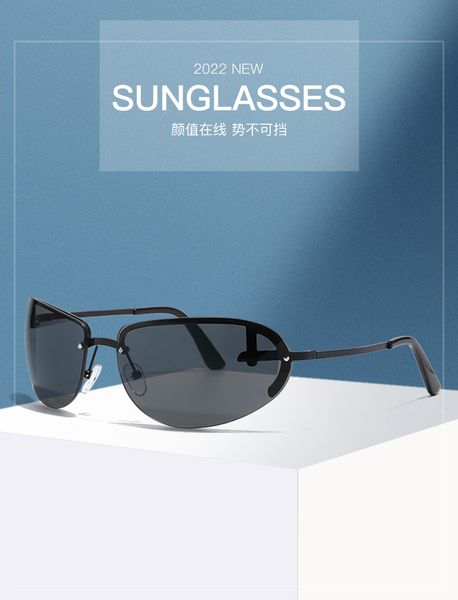 

selling police sunglasses fashion ins small frame oval sunglasses driving anti-glare retro personality sunglasses, White;black