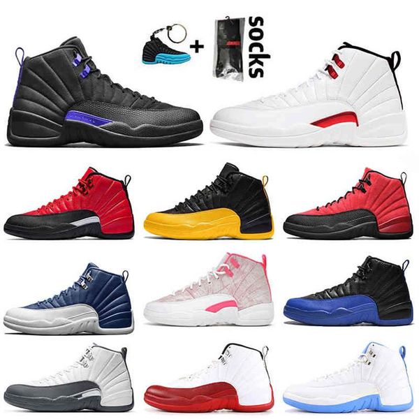 

2021 fashon jumpman 12 12s dark concord mens basketball shoes womens arctic punch university gold reverse flu game indigo ta275o