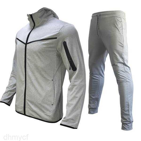 

tracksuits mens designer 2022 casual sports suit hoodie pants two pieces jogger sets for men letter printing clothes 5 7aca, Gray