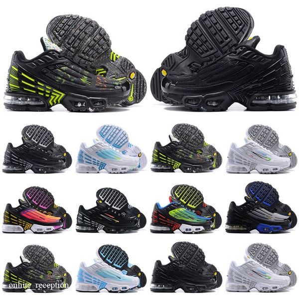 

tn plus 3 iii tuned chaussures kids shoes triple black og baby children trainers sneakers sports runners