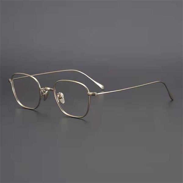 

sunglasses 2023 new japanese pure titanium ultra-light anti-blue myopia glasses frame, White;black