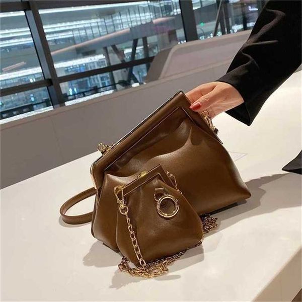 

handbag 2023 fashion women's bag leather quality handbag personalized zero wallet chain dumpling shoulder women's texture niche cl