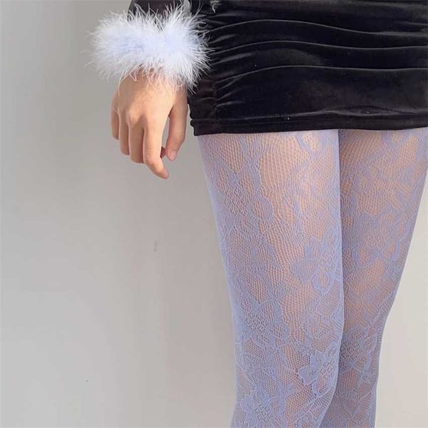 

new makaron fantastic romantic wedding dress lace girl sweet pantyhose mesh socks, Black;white