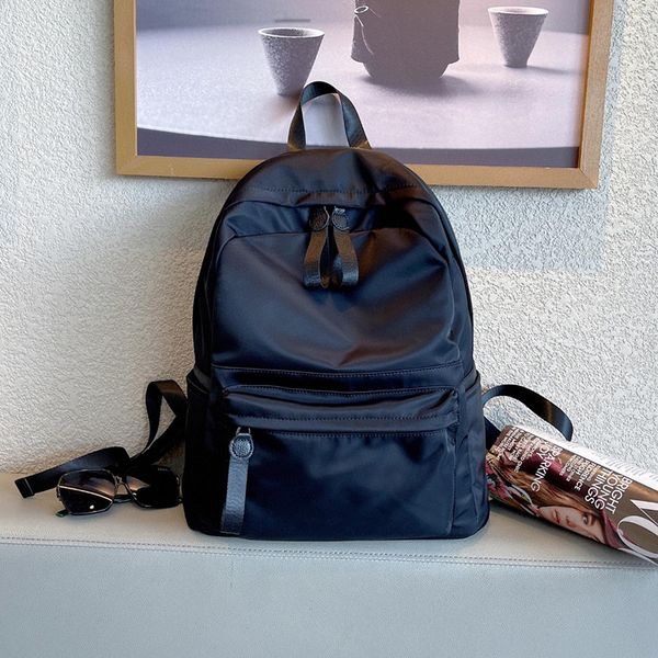 

women men backpack style genuine leather fashion casual bags small girl schoolbag business lapbackpack charging bagpack rucksack sport&outdo