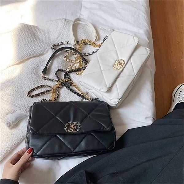

handbag 2023 fashion women's bag leather quality handbag shangpin style same lingge portable diagonal crossbody bag