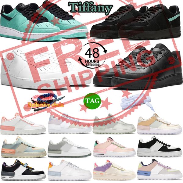 

1 ones tiffany bule running shoes designer sport sneaker men women outdoor platform shadow classic trainer sneakers one 1s low black white s