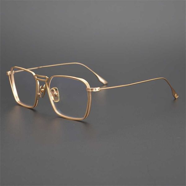 

sunglasses 2023 new japanese box pure titanium ultra-light eyeglass frame short-sighted mirror hand-made matte temperament full-frame fashio, White;black