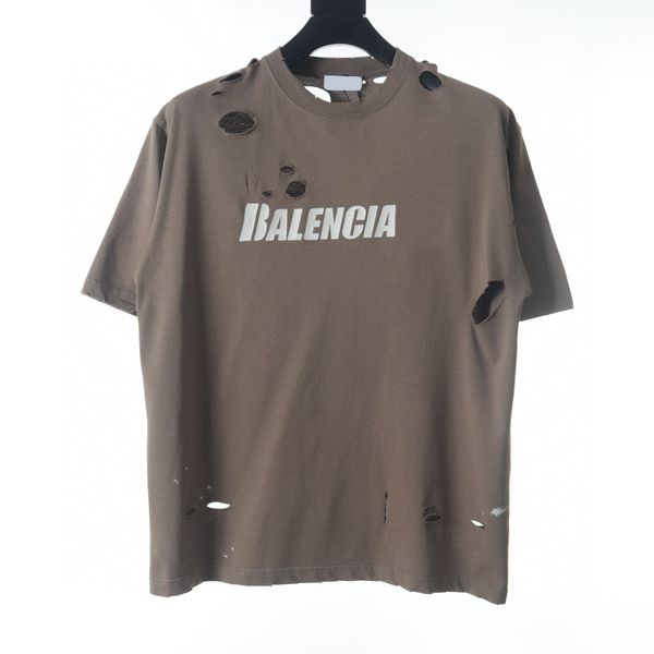 

men's plus tees & polos round neck embroidered and printed polar style summer wear with street pure cotton 2dbh, Black;brown