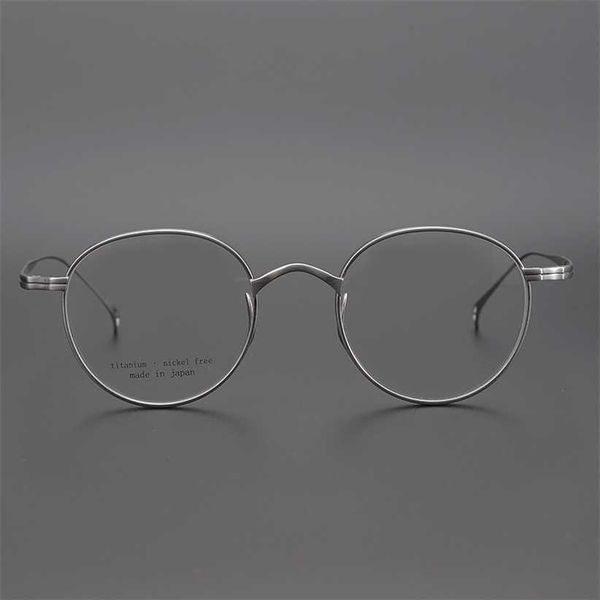 

sunglasses 2023 new japan's collection john lennon's same round frame republic of china style pure titanium glasses ultra light la, White;black