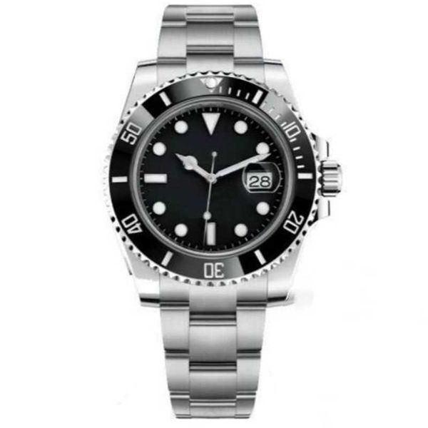

roles submariner watch ceramic bezel mens watches 41mm automatic mechanical 2813 movement luminous sapphire waterproof sports self-wind fash, Slivery;golden