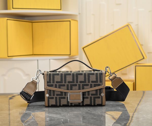 

fashion women bag designer baguette bag f cowhide sewing shoulder bag large capacity flap leather canvas messenger bag