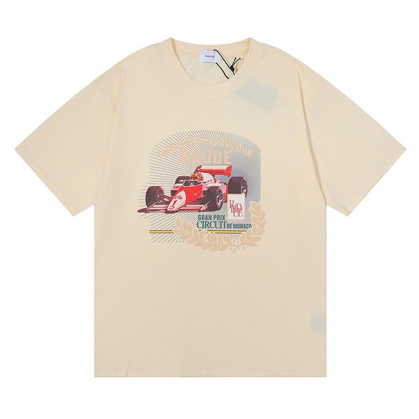 

summer t 2023 mens casual rhude shirt designer priting fashion simple ppure cotton men t shirts us size s-xxl 7hmw, White;black