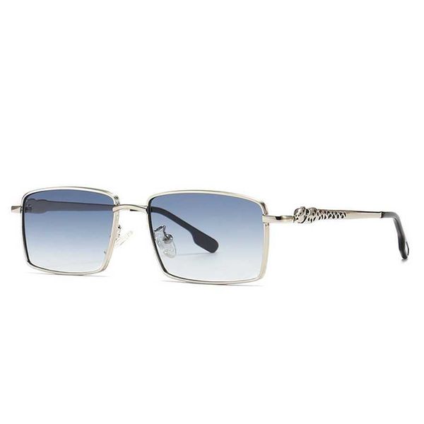 

sunglasses 2023 new 2a350 fashion small box cheetah men's and women's metal sunglasses girls street shot, White;black
