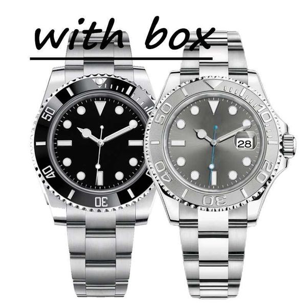 

luxury watch watches automatic mechanical ceramics 41mm full stainless steel waterproof luminous sapphire wristwatches montre de luxe zc, Slivery;black