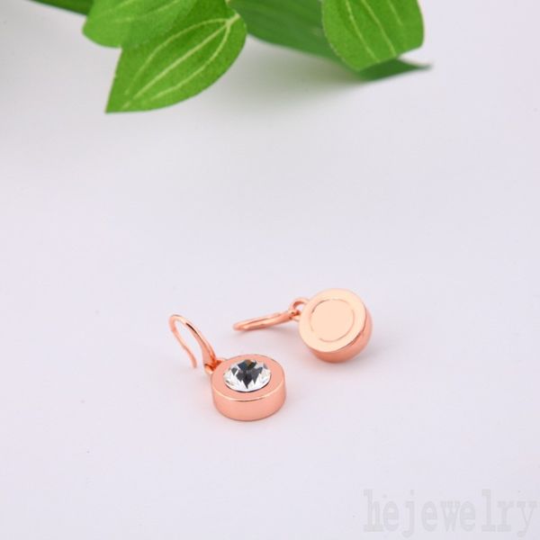 

touching plated gold earring hook pink circle couple earing thick crystal ohrringe jewelries dangle iced out metal pink earrings designer fo, Golden