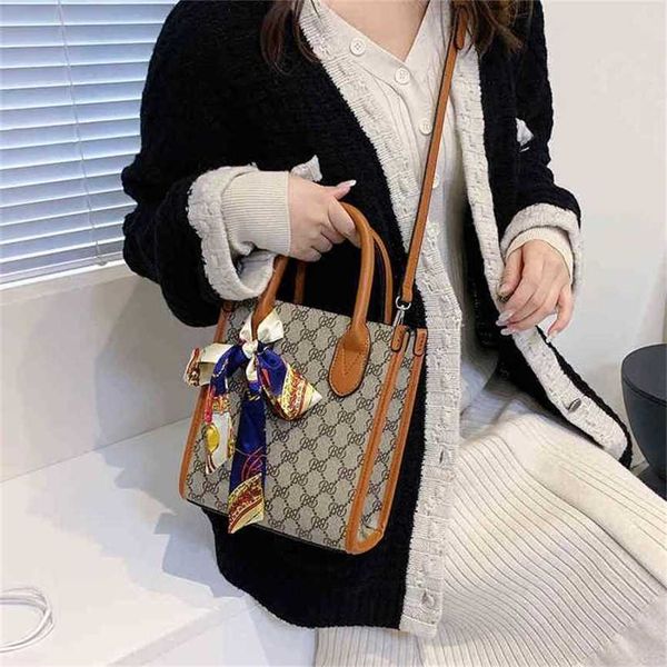 

handbag 2023 fashion women's bag leather quality handbag women's and trend tot portable shoulder diagonal cross contrast color lar