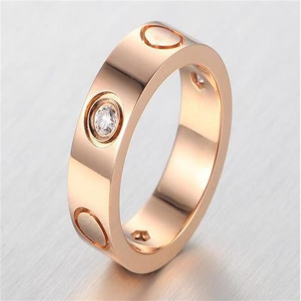 

crazy promotion titanium steel rings for women men couples cz wedding ring bands pulseira feminina jewelry194g, Golden;silver