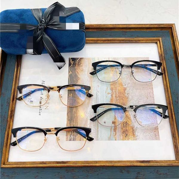 

sunglasses 2023 new new g family metal spectacle frame gg0590 jiangnan same korean literary artistic men and women can be equipped with shor, White;black