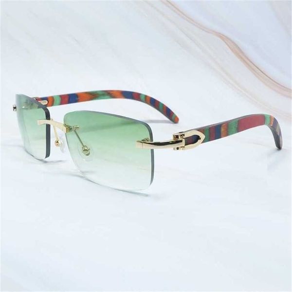 

multicolor wooden glass men rimeless carters women square vintage luxury designer fashion wood glasses shades, White;black