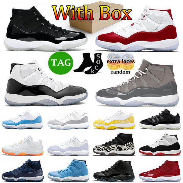

jordens 11 retro with box basketball shoes cherry 11s jumpman men women trainers cool grey space jam midnight navy jubilee 25th anniversary