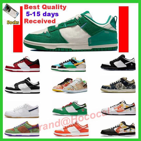 

3days ship panda shoes running for mens womens unc university sb racer blue triple pink ho0925 dunks lows grey fog hococal syracuse us12.5 u