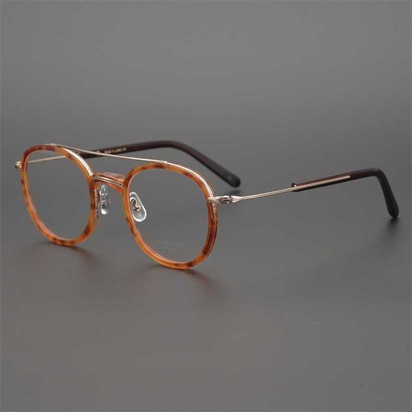 

sunglasses 2023 new masunaga zengying japanese handmade spectacle double beam frame pure titanium myopia glasses gms117, White;black