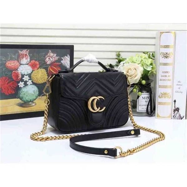 

handbag 2023 fashion women's bag leather quality handbag soft face chain portable messenger bag