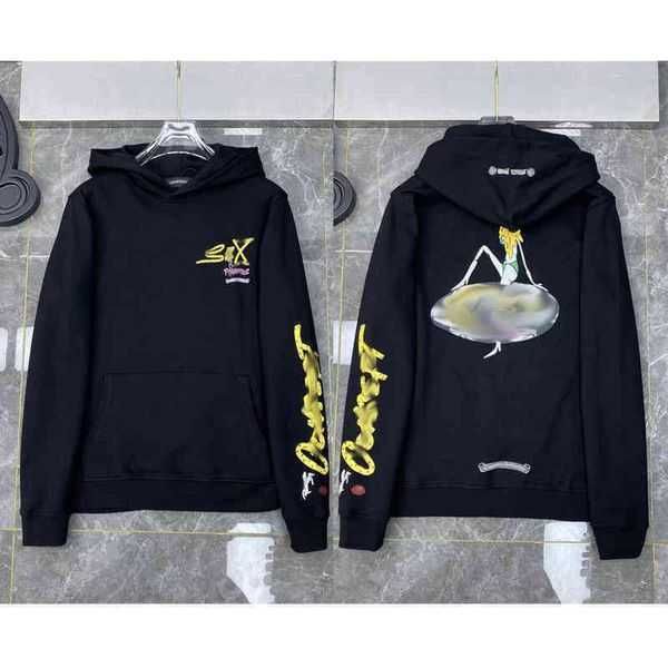 

sbgn sbgn men's hoodies sweatshirts hoodie chrome//heart jackets autumn and winter ch crowe long sleeve tshirt mens bottom shirt crosse, Black