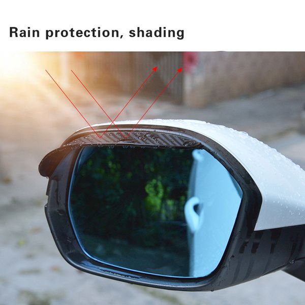 

2pcs tire deals black transparent universal auto parts rearview mirror protector car rear view mirror eyebrow snow cover