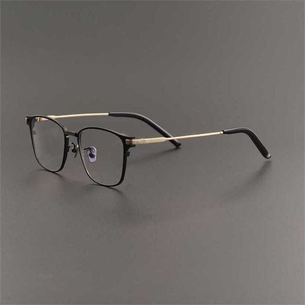 

sunglasses 2023 new japanese pure titanium handmade classic box added 99 the same s-390t full-frame business man can wear myopia glasses, White;black
