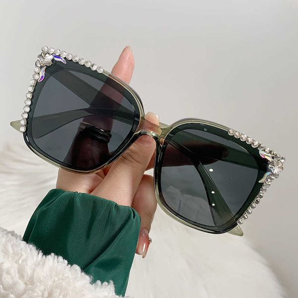 

sunglasses 2023 new new gm women's net red live broadcast with diamond fashion resistant sunglasses, White;black