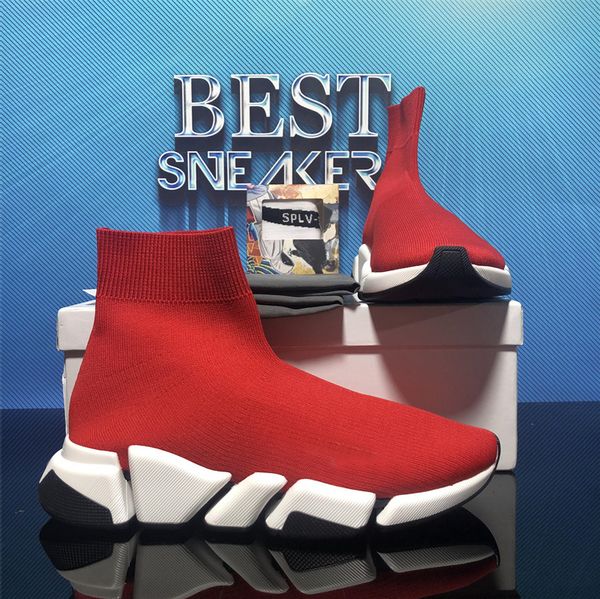 

black balencaigaly balencigaly paris sock casual shoes men women plate-forme designer sneaker slip-on speed trainer white air sole outdoor s