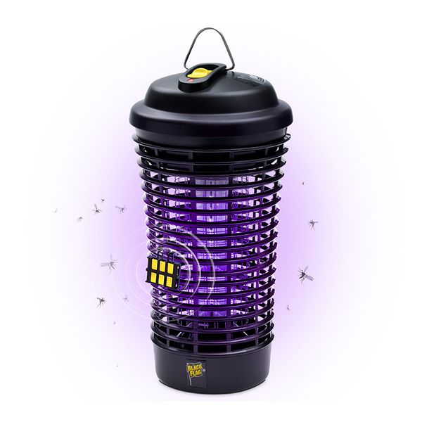 

black flag 5500 volt deluxe 40 watt electronic insect killer bug zapper 1.5 acre coverage black