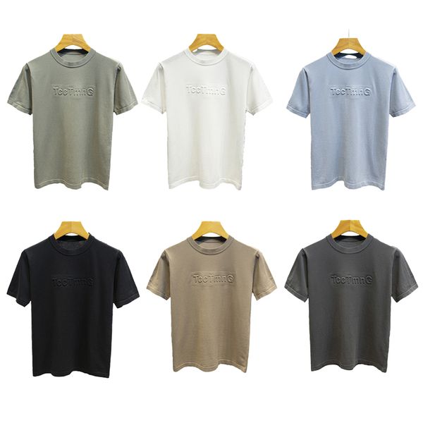 

summer crew neck short sleeve men's t-shirts cotton women's t-shirt designer high product solid color breathable sweat absorption, White;black