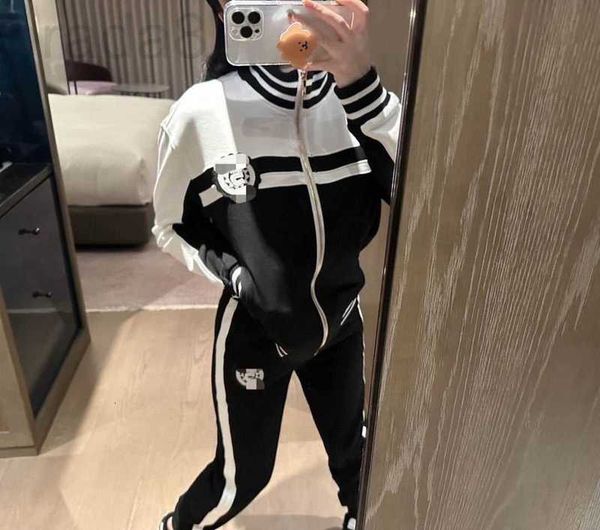 

women's tracksuits designer small fragrant contrast thread set granny 23 early spring new no. 5 leisure u1rz, Gray