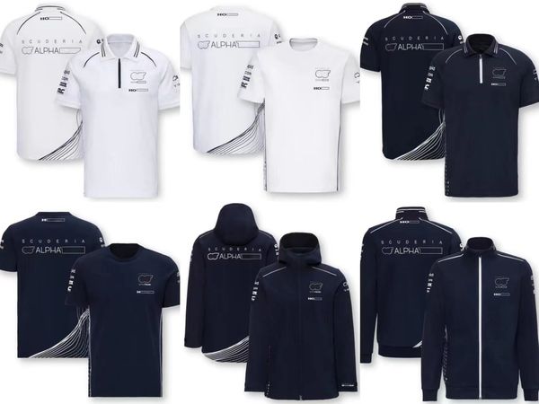 

2023 new formula one racing polo suit spring and autumn hoodies are customized